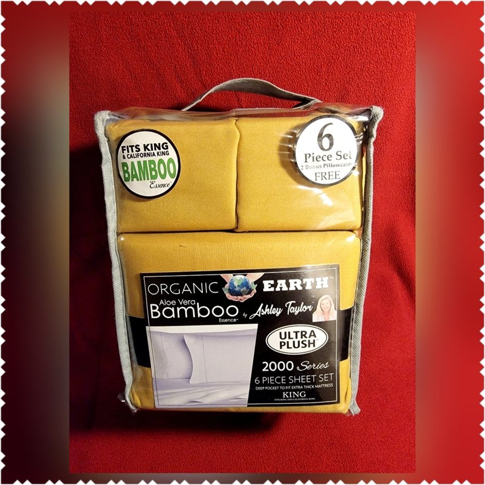 ORGANIC BAMBOO CALIFORNIA KING SIZE SHEET SET